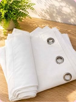 White Grommet Curtain Panels