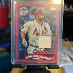 0854 Paul Goldschmidt Memorabilia Baseball Card