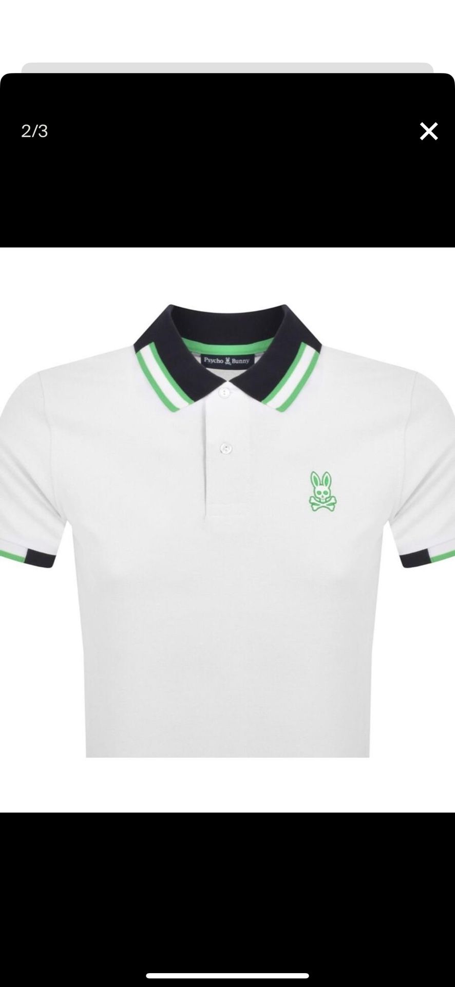 psycho bunny men polo size large