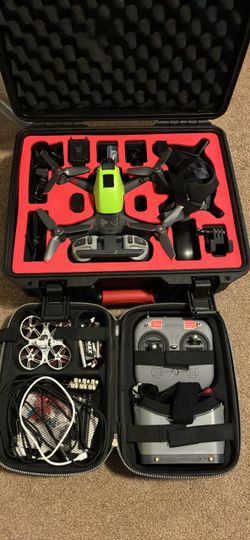 DJI FPV Drone Bundle Kit w/ 1 Battery + Emax Tinyhawk FPV Drone Kit