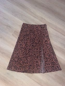 cheetah prink large shein maxi long skirt