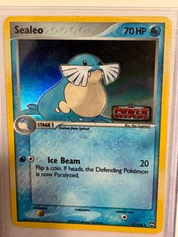 Sealeo power keepers holo Pokemon card