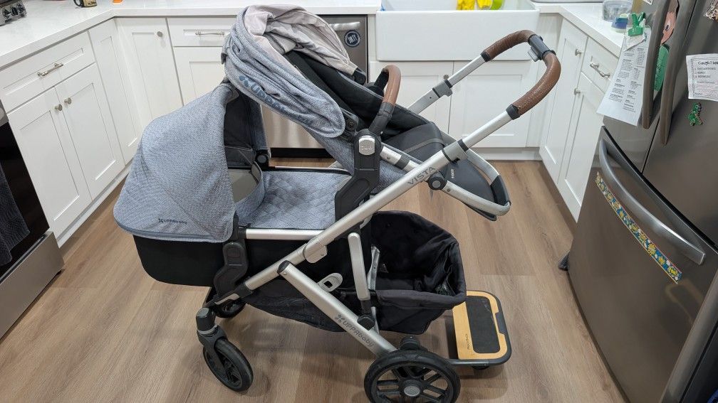 UPPAbaby VISTA Double Stroller System w/ ALL Accessories