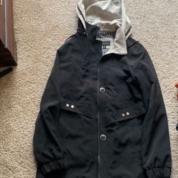 New Black Hooded Jacket Size Small Pick Up Only