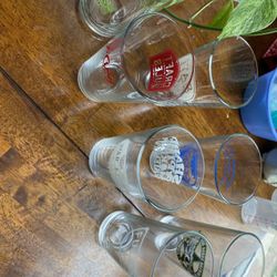Set Of 7 Brewery Pint Glasses
