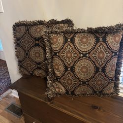 Pair of Large decorative pillows
