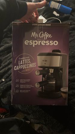 Brand new sealed Mr. Coffee steam espresso maker