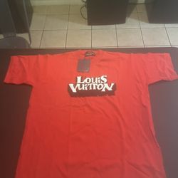 Red Louis Vuitton Shirt Size XL Knitted 