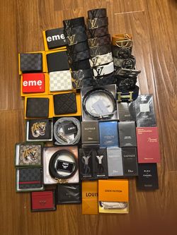 Designer belts, wallets, corners for sale
