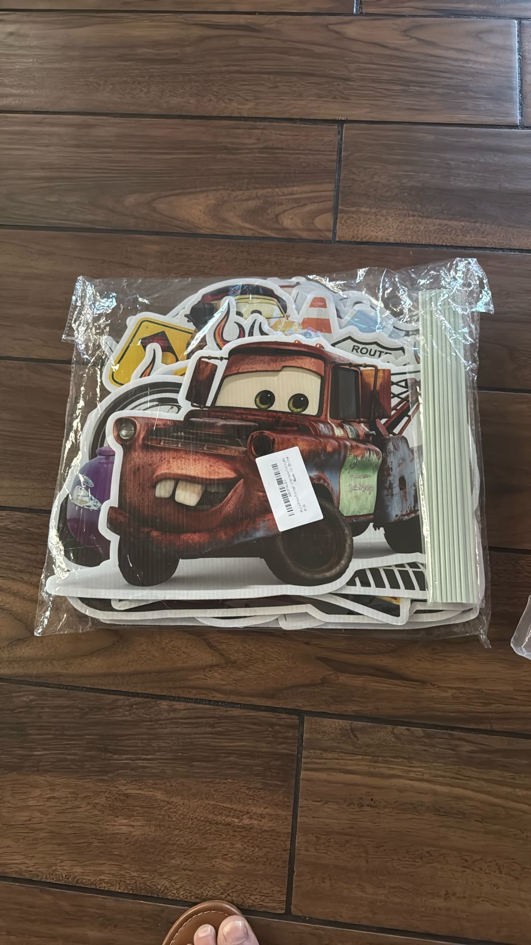 8Pc Cars Themed Birthday Yard Signs