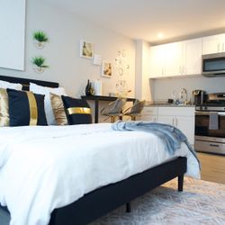 QUEEN BED AND MATTRESS FOR SALE 