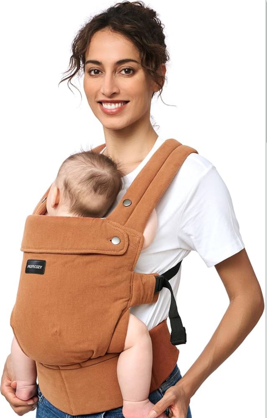 Momcozy Baby Carrier with Natural Cotton Linen, Sepia Color