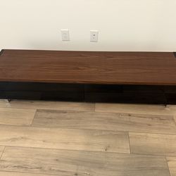 $100 - Modern TV Console / Media Stand – Wood & Black – Great Condition