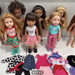 Our generation Dolls & Wellie Wishers Dolls Available. All Clothing As Well