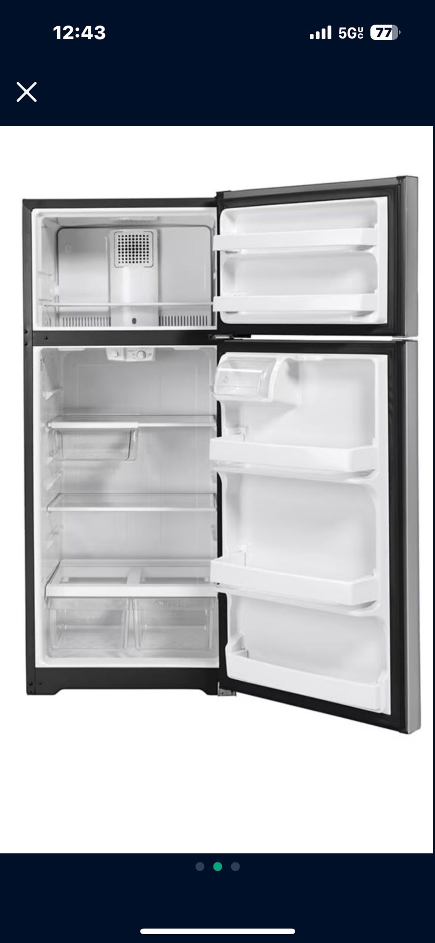 GE Stainless Steele Refrigerator