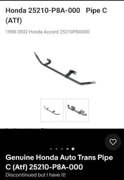 Pipe For HONDA Accord Auto transmission Hose Pipe