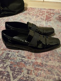 Calvin Klein Bernard Black Patent Dress Loafers – Men's Size 10 – Worn Once