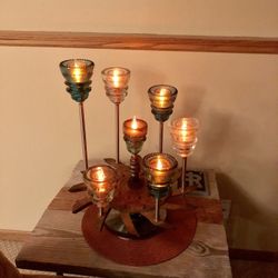 Steam punk Edison Insulator Thresher Table lamp