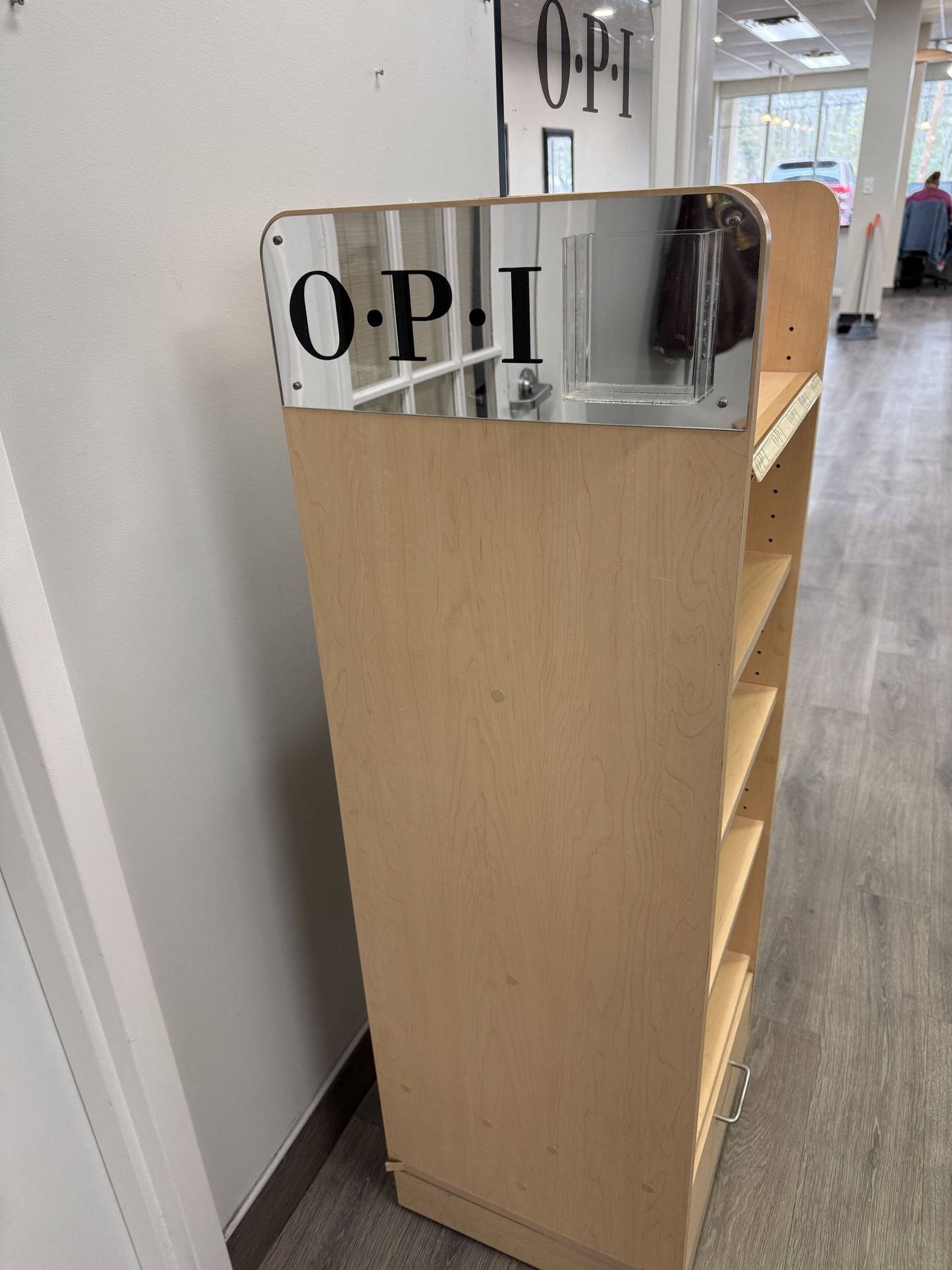 OPI nail polish/retail display cabinet