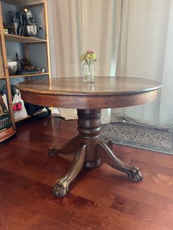 Round Wooden Table