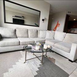 Modern Grey Sectional 