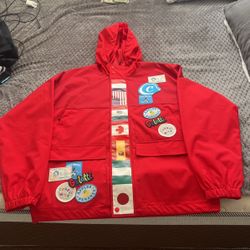 Cookies WindBreaker Red Size L”