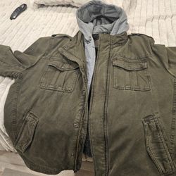Levi's  Men XXL OLIVE GREEN Utility Zip Jacket 
