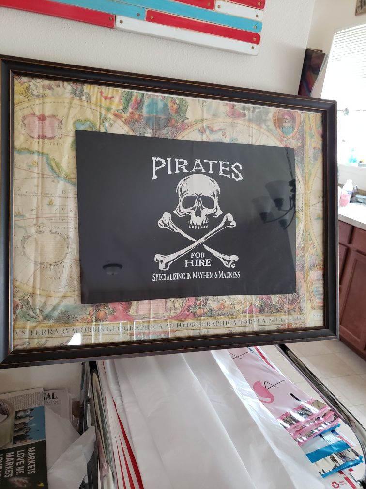 Framed Pirate Flag