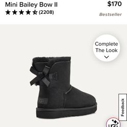 Mini Bailey Bow Black Brand New Uggs