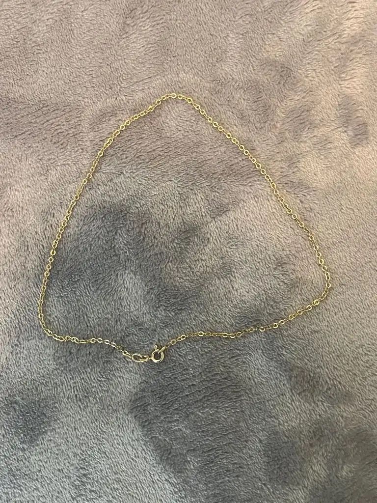 14k Solid Gold Chain Necklace Italy 3.16g 16 Inch Scratch Tested Pick-up Only