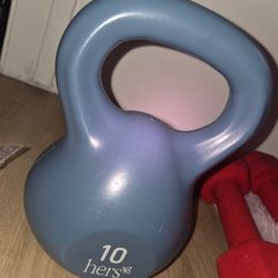 1 ten lb weights