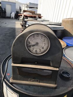 Vintage Simplex Time Recorder Clock