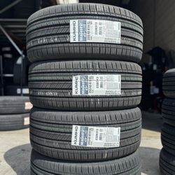 255/45/19 Kumho New Tires Installed AND Balanced Included