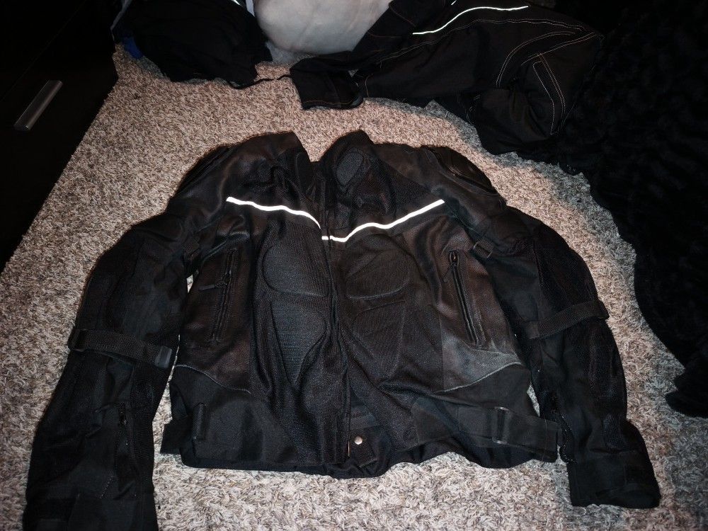 Large Armored Motorcycle Jacket