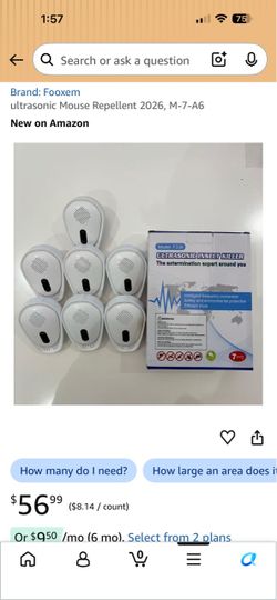 Fooxem Ultrasonic Insect Killer 7-Pack