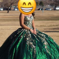 Emerald Green Quince Dress