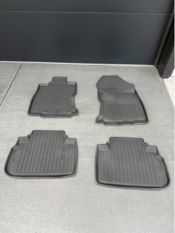 Subaru All Weather Floor Liner Mats Black (Set of 4) for 2019-2024 Subaru Forester - J501SSJ030 - Genuine OEM