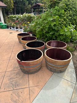 Authentic High Quality Wine Barrel Planters For Sale
