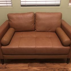 Leather Loveseat