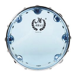  8/10inch Tambourine Self-Tuning Double Row Tambourine Stainless Steel Rings Hand Drum