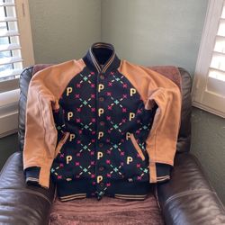 Size XL, Vintage, Pink, Dolphin, Varsity Jacket