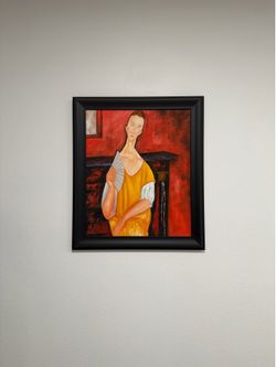 Oil painting reproduction (“Girl with a Fan”)