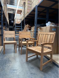 New solid teak wood outdoor grade A chair