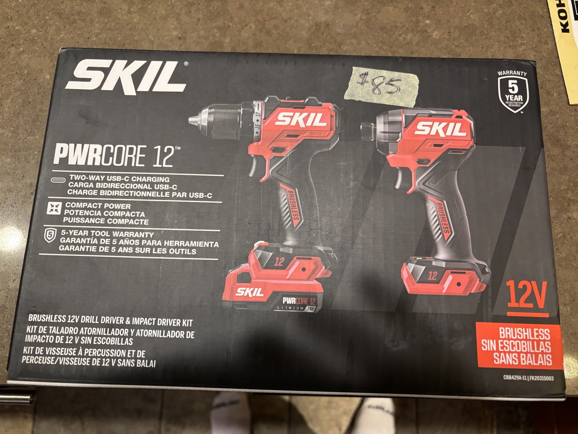 Skil 12v Drill/impact Kit
