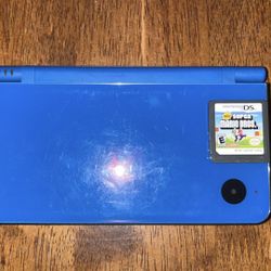 Nintendo Dsi Blue Xl With New Super Mario Bro Game And Charger