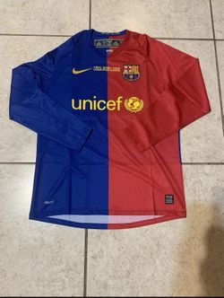 2009 Messi Barcelona long sleeve ucl final jersey