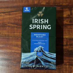 Irish Spring MOISTURE BLAST Bar Soap: 6 Count