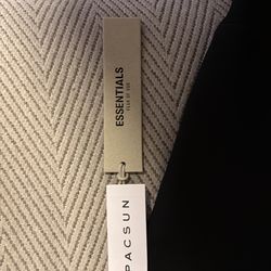 black essentials fear of god hoodie size medium