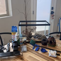 Full Betta Fish Setup (5 gallon tank)