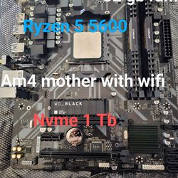Am4 Mother With Gpu Nvme 1tb And 32 Ram